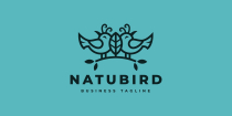 Nature  Couple Bird Logo Template Screenshot 2