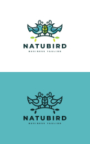 Nature  Couple Bird Logo Template Screenshot 3