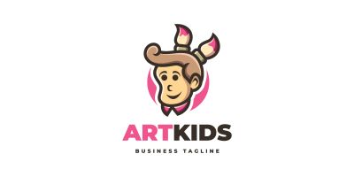 Art Kids Logo Template