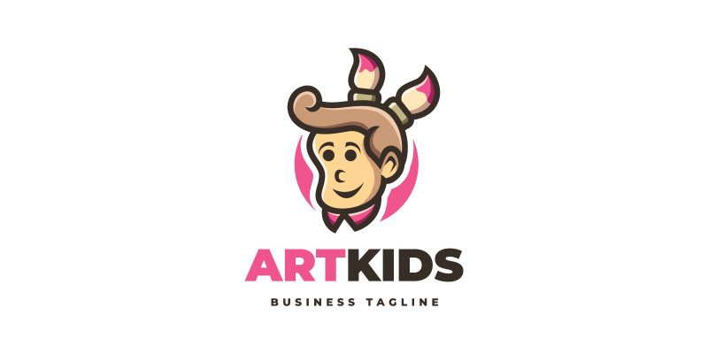 Art Kids Logo Template