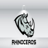Rhinoceros Head Logo Vector File