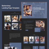 Frizerie - Barbershop Landing Page Template