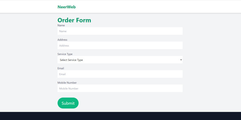 WhatsApp Order Form 