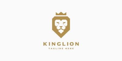 King Lion  Logo Template