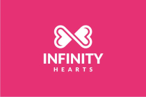 Infinity Hearts Logo Template Screenshot 2