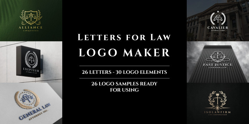 Letters for Law Logo Maker Kit