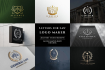 Letters for Law Logo Maker Kit Screenshot 1