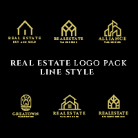 Real Estate Logo Pack Line Style