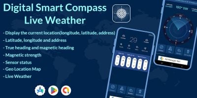 Digital Compass Live Weather - Android Source Code