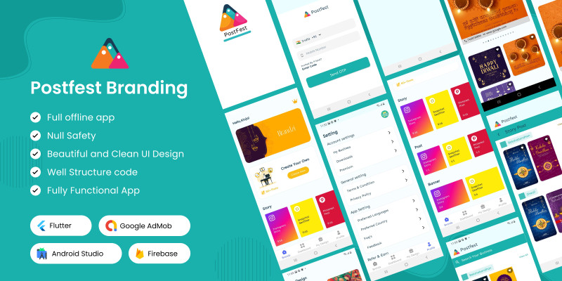The Postfest Branding App - Flutter