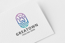 Great Town Real Estate Pro Logo Template Screenshot 2