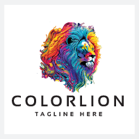 colorful-lion-logo-by-modernikdesign-codester