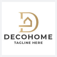 Deco Home Letter D Pro Logo Template