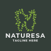 Naturesa Letter N Pro Logo Template