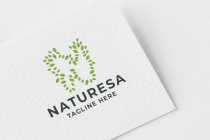 Naturesa Letter N Pro Logo Template Screenshot 2