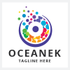 oceanek-letter-o-pro-logo-template