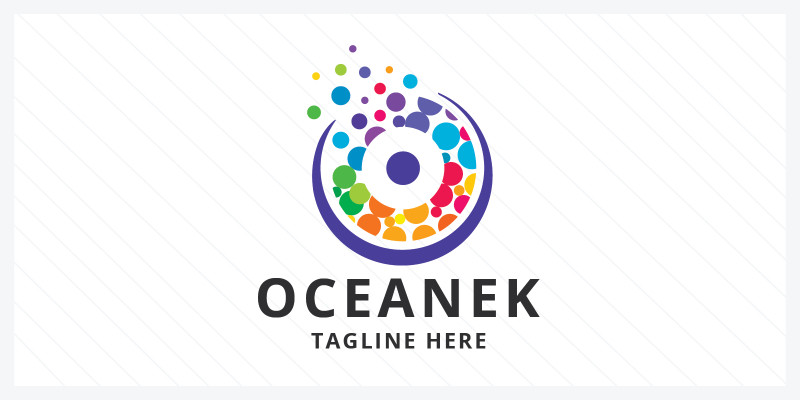 Oceanek Letter O Pro Logo Template