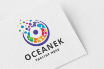 Oceanek Letter O Pro Logo Template Screenshot 1