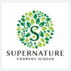 Super Nature Letter S Logo Template