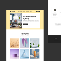 Aflio - Portfolio Landing Page Template