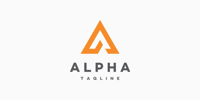 Alpha  Letter A Logo Template