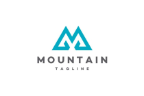 Mountain  Letter M Logo Template Screenshot 1