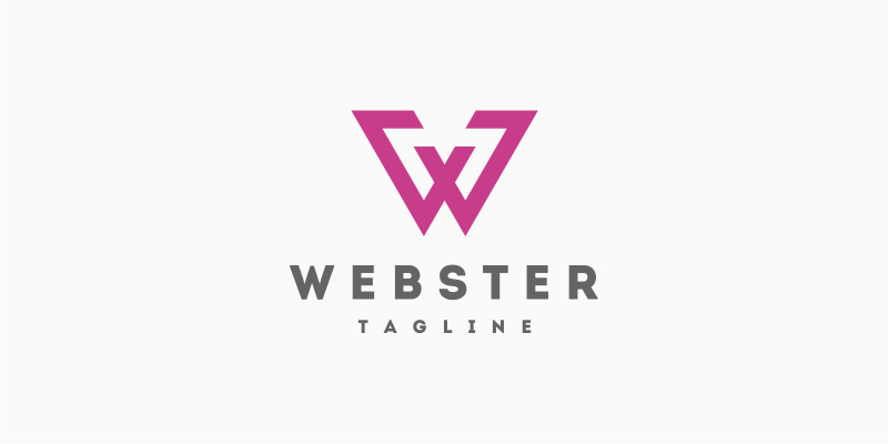 Webster  Letter W Logo Template