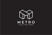 Metro  Letter M Logo Template Screenshot 6