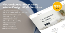 ModernSpace - Interior Design HTML Template Screenshot 1