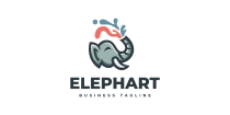 Colorful Elephant Logo Template Screenshot 1