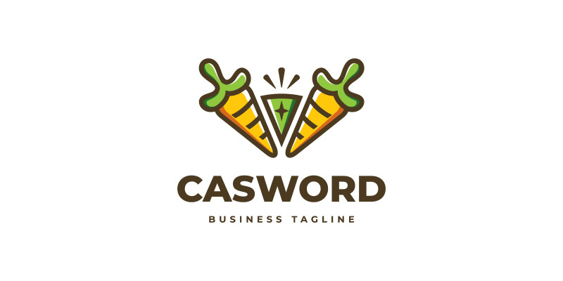 Carrot Sword Logo Template