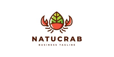 Nature Crab Logo Template