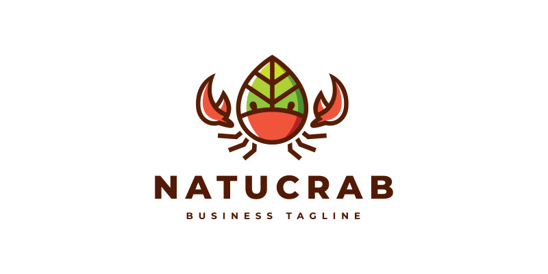 Nature Crab Logo Template