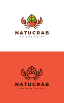 Nature Crab Logo Template Screenshot 3