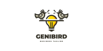 Genius Bird Logo Template Screenshot 1