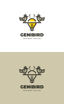 Genius Bird Logo Template Screenshot 3