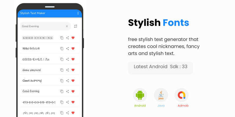 Stylish Fonts - Android Source Code