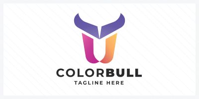 Color Bull Pro Branding Logo