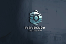 Wave Cube Pro Branding Logo Screenshot 1