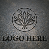 Photorealistic Smooth Laser Cut 3D Logo Mockup