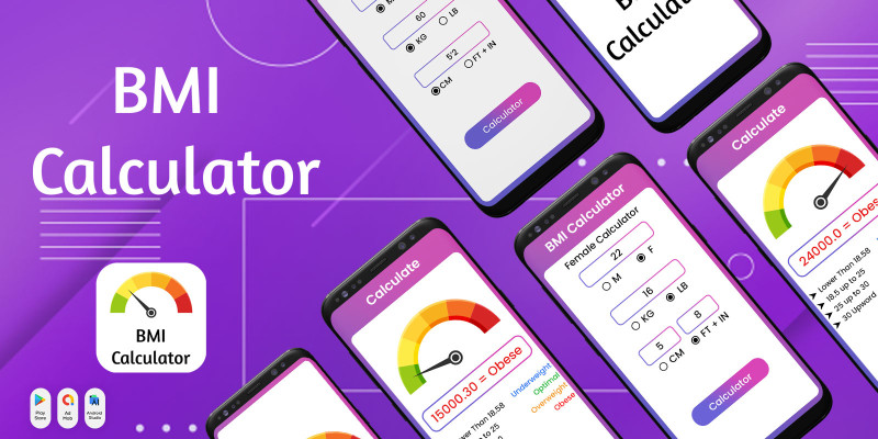 BMI Calculator - Android App Source Code by Elveeinfotech | Codester