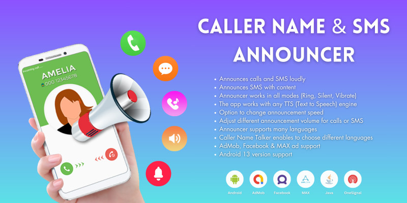 Caller Name and SMS Announcer - Android App