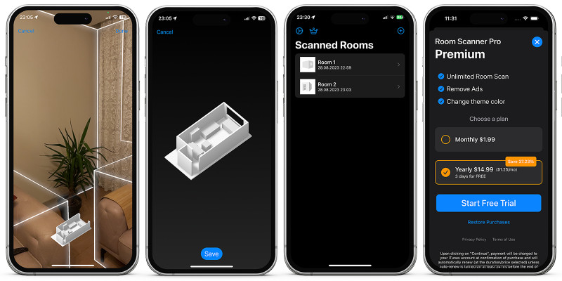 Room Scanner Pro - iOS Application
