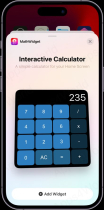 Math Widget - iOS 17 Interactive Widget Screenshot 1