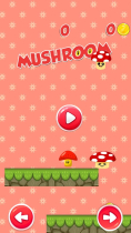 Mushroom Jump Unity Project Screenshot 1