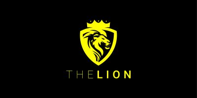 Lion Crown Logo Template