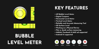 Bubble Level Meter - Android App Template