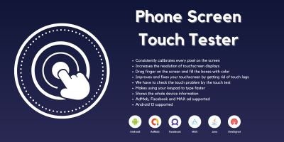 Phone Screen Touch Tester - Android App Template