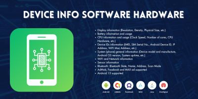 Device Info Software Hardware - Android App Templa
