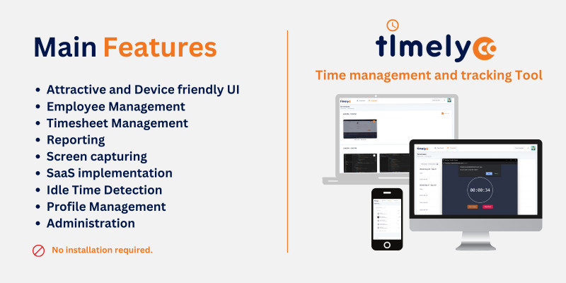 TimelyCo - Time Management And Tracking Tool